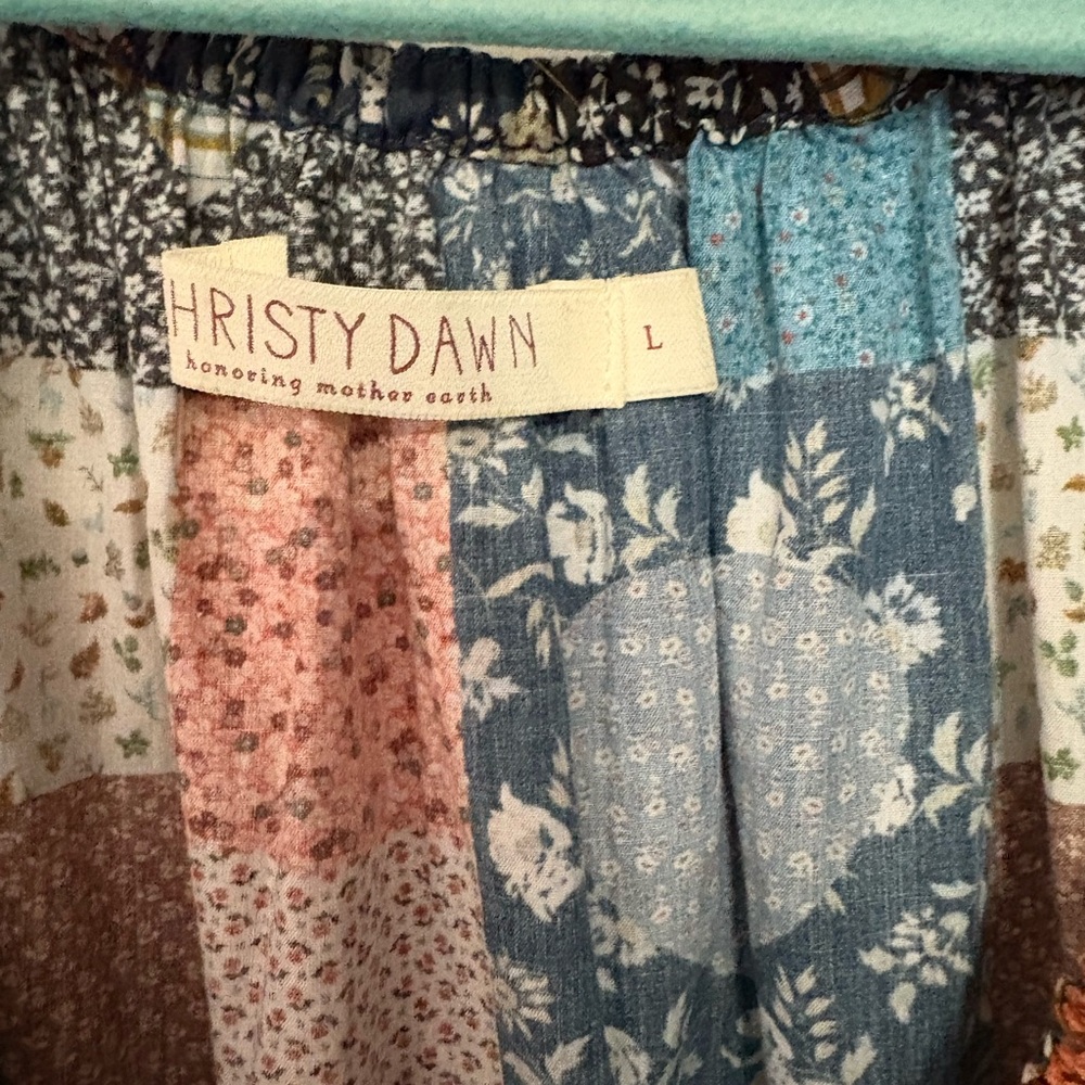 Christy Dawn Brynne Dress Patchwork Blues - Picture 6 of 7